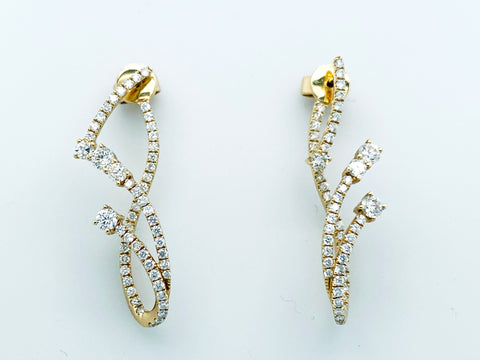Getana Earrings Style ER-DIA-15213-YG
