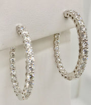 Sophia by Design Diamond Hoop Earrings