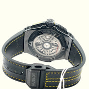 Hublot Limited Black Carbon Skeleton Yellow Dial 45mm ref 401.CQ.0129.VR