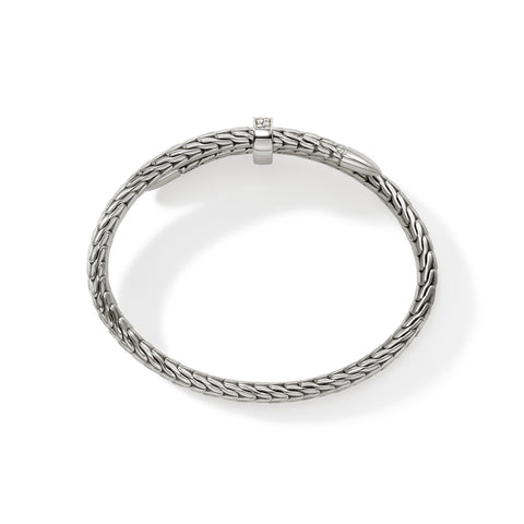 John Hardy Spear Bracelet Silver Diamond Pave