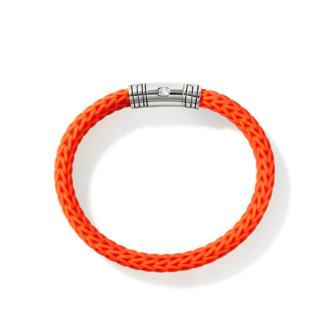 John Hardy Icon Rubber Orange Bracelet