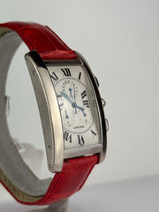 18kt White Gold <br> Cartier Tank <br> Americaine
