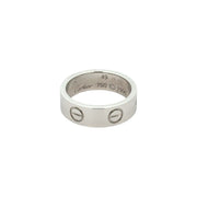 Est Cartier Lady's Love Ring 18K White Gold, Size 49