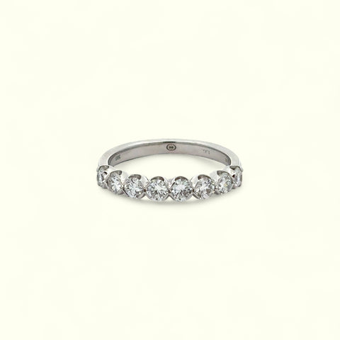 Christopher Designs 8 Round Diamonds on 14k White Gold Band