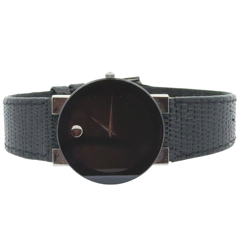 Gent's Blk Strp Movado Watch