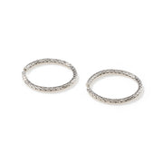 John Hardy Essentials Silver Medium Hoop Earrings