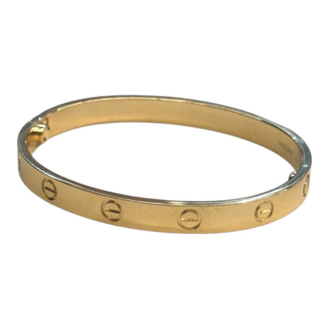 Cartier est love bracelet 18kyg size 17