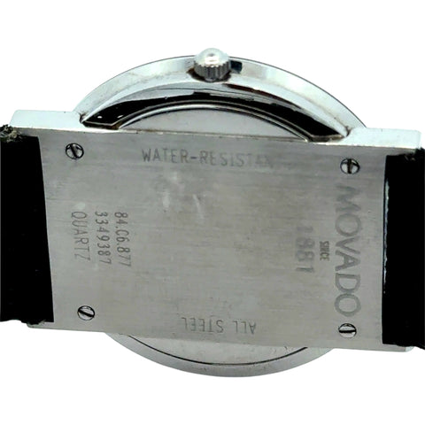 Gent's Blk Strp Movado Watch
