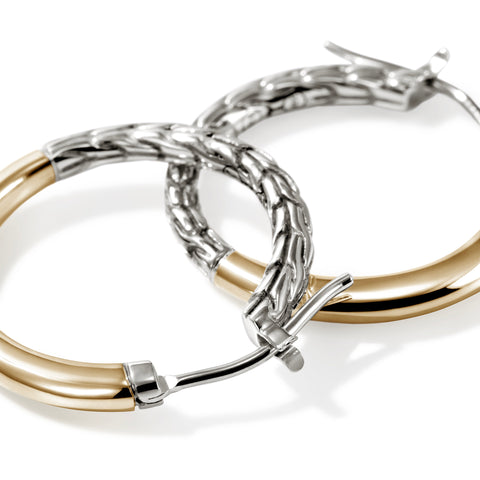 John Hardy Essentials 14K Hoop Earrings