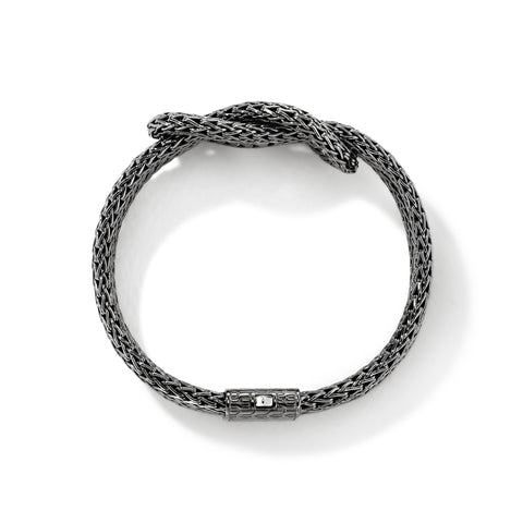 John Hardy Love Knot Bracelet Rhodium Plated