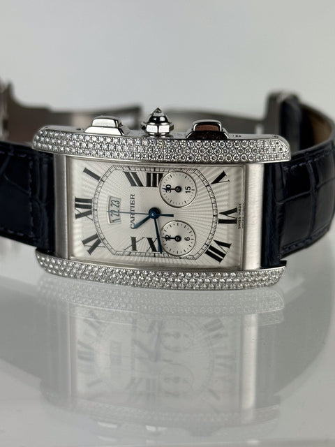 Cartier <br> Tank Americaine <br> 18kt White Gold <br> 2569