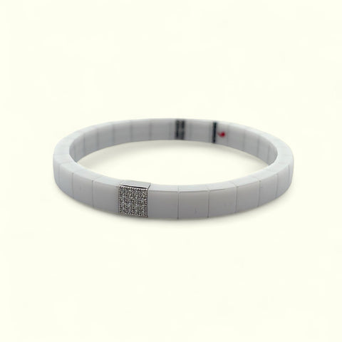 Roberto Demeglio White Ceramic Bracelet