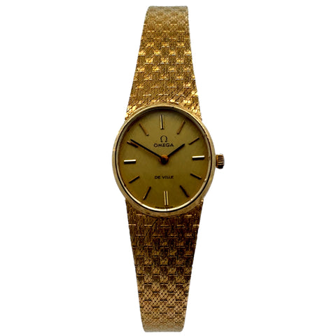 Omega De Ville, Vintage, Reference 1449/432, 18K Yellow Gold and Stainless Steel Case Material, 31 mm diameter, Quartz,