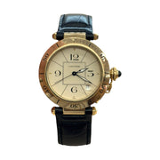 Est Cartier Pasha Yellow Gold Case with Cream Dial and Deployant ref 820903