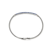 John Hardy Essentials Silver Bracelet with Blue Sapphire