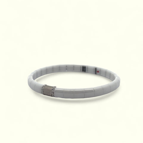 Roberto DeMeglio White Ceramic Bracelet