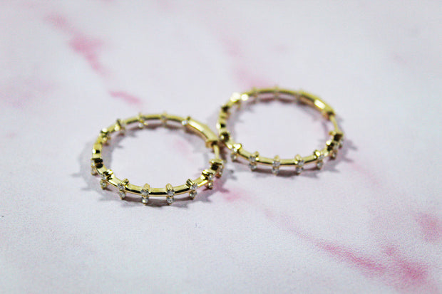 Gentana 14K Yellow Gold Earrings StyleER-DIA-17153-YG