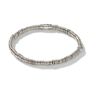 John Hardy Heishi Silver Beads Bracelet