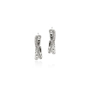 John Hardy Essentials Crossover Earrings with Diamonds