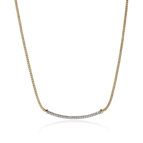 John Hardy Essentials 14K Chain Necklace with Diamonds