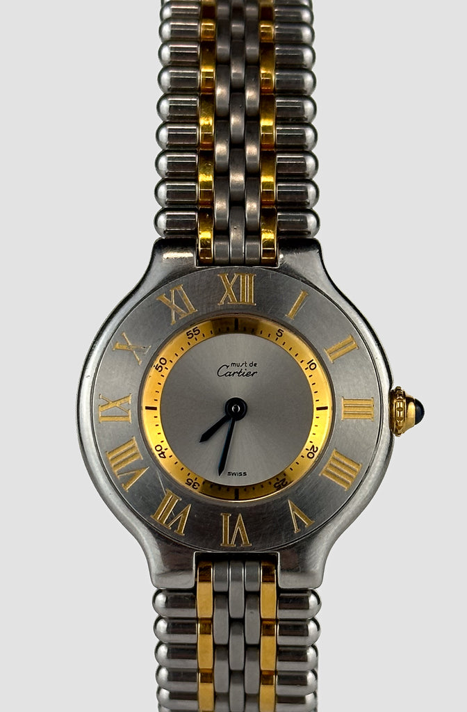 Custom belly scale alligator leather watch strap for Cartier Must  De/Vendome (Multi-colors)