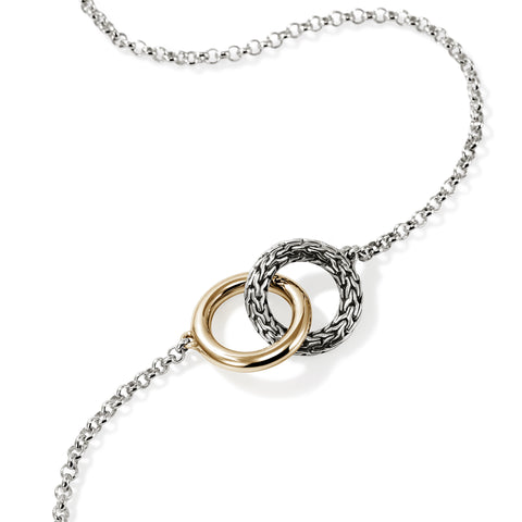 John Hardy Essentials 14K Mini Rolo Chain Interlinking Necklace