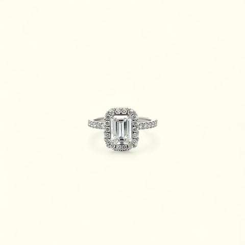 Christopher Designs L'amour Emerald Cut