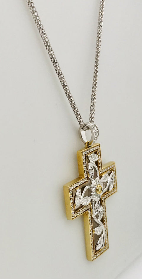 Simon G Diamond Cross Pendant