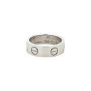 Est Cartier Lady's Love Ring 18K White Gold, Size 49