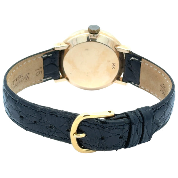 Vintage <br> Jeager LeCoultre <br> 14kt Yellow Gold Mechanical