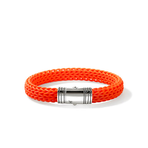 John Hardy Icon Rubber Orange Bracelet