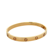 Est Cartier Love Bracelet 18K Yellow Gold, size 18