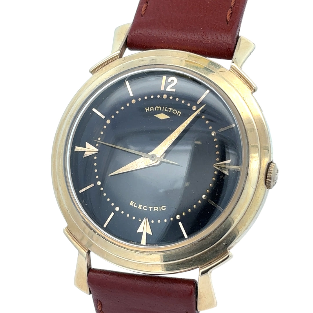 HAMILTON エレクトリック 腕時計 GOLD Vintage 14kt Gold Hamilton Electric – Alexander's Jewelers