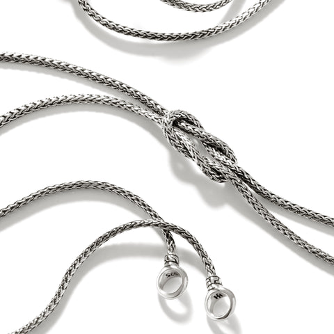 John Hardy Love Knot Silver 1.8mm Chain Necklace