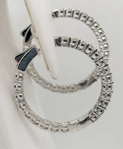 Sophia by Design Diamond Hoop Earrings