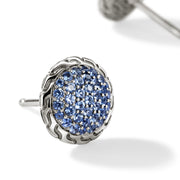 John Hardy Essentials Silver Studs with Blue Sapphire