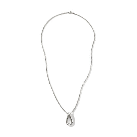 John Hardy Surf Silver Link Pendant on 2mm Surf Chain