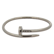 Est Cartier Juste Un Clou Bracelet 18K White Gold, size 17