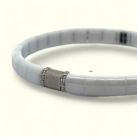 Roberto DeMeglio White Ceramic Bracelet