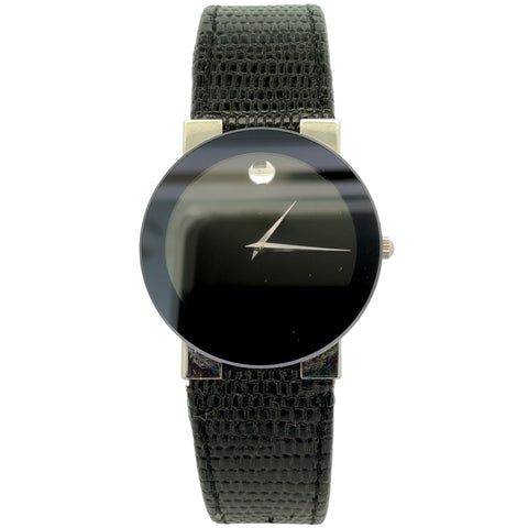 Gent's Blk Strp Movado Watch