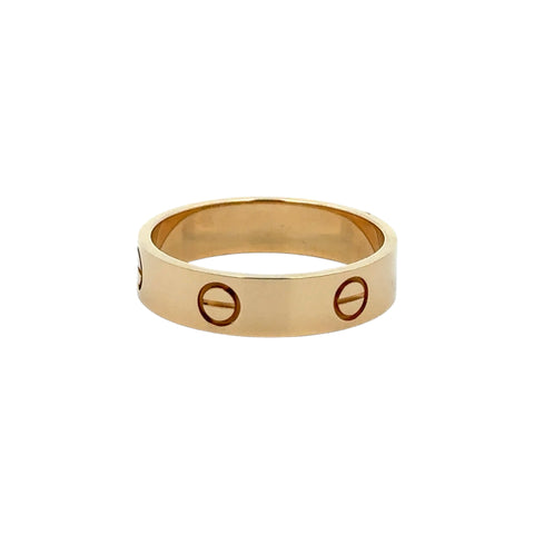 Est Cartier Lady's Love Ring 18K Yellow Gold, Size 54