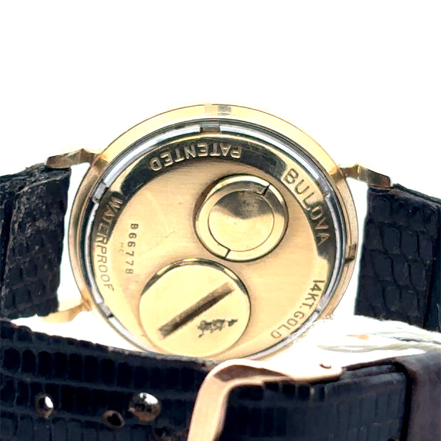 Vintage <br> Bulova Accutron <br> 14kt Gold