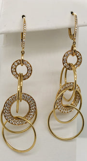 Getana Diamond Earrings Style ER-DIA-12307-YG