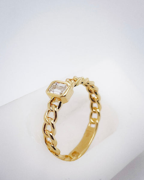 Getana 14K Yellow Gold Ring Style RG-DIA-7463-YG