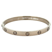 Est Cartier Love Bracelet 18K White Gold, Size 17