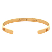 Est Cartier Cuff Love Bracelet Rose Gold, Size 18