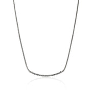 John Hardy Essentials Silver Chain Necklace with Diamonds