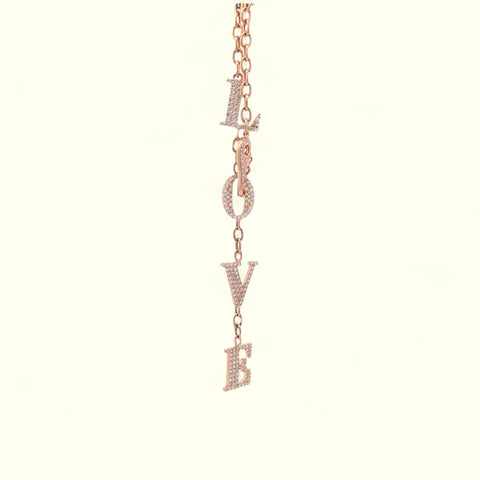 Odelia 18k gold chain with Diamond Pendants