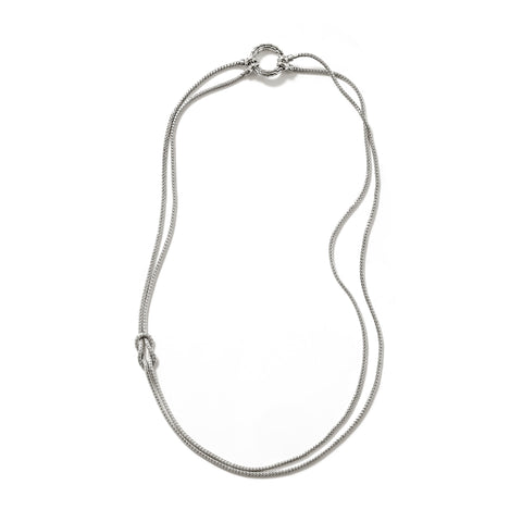 John Hardy Love Knot Silver 1.8mm Chain Necklace