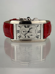 18kt White Gold <br> Cartier Tank <br> Americaine